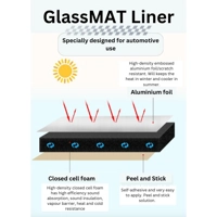 GlassMAT XR (10mm) Foil Faced Self Adhesive Van Liner Insulation 10mm Closed Cell Foam