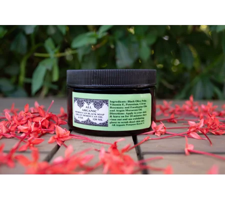 Organic Moroccan Black Soap with Argan Oil