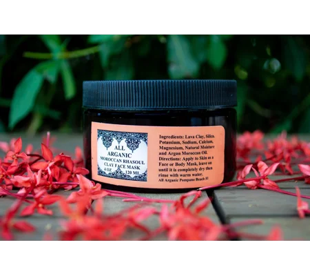 Clay Mask Organic Moroccan Rhassoul with Orange Blossom