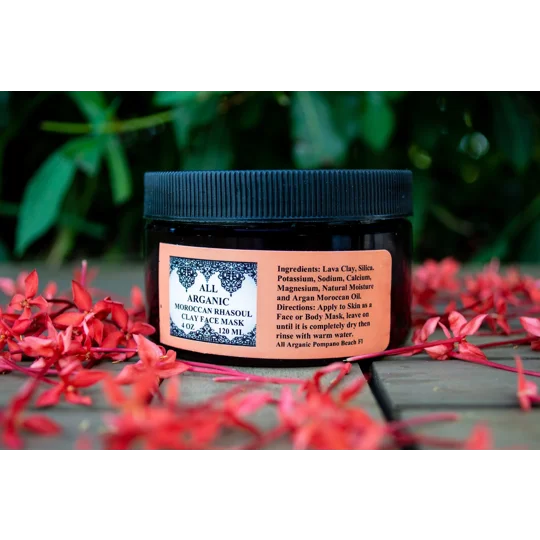 Clay Mask Organic Moroccan Rhassoul with Orange Blossom