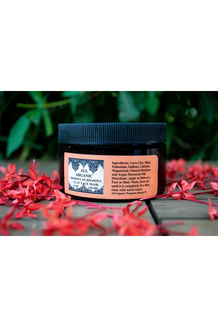 Clay Mask Organic Moroccan Rhassoul with Orange Blossom
