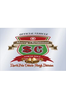 SANTA CAR DECAL  12