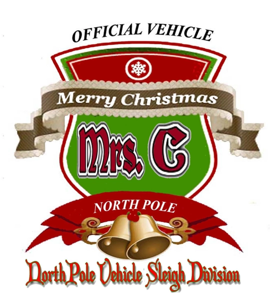 MRS. C CAR MAGNETIC CAR SIGN MED 12X18 each