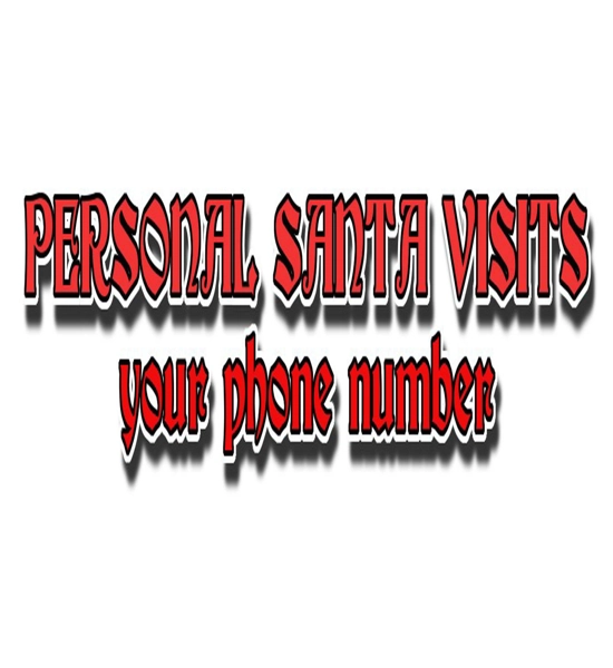 PERSONAL SANTA  HIRE CAR SIGN MED. 12X18 PAIR