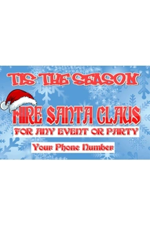 BLUE HIRE SANTA MED 12X18 BLUE HIRE SANTA MED 12X18