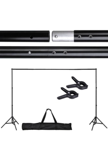 10Ft Adjustable Background Support Stand Photo Backdrop Crossbar Kit 10Ft Adjustable Background Support Stand Photo Backdrop Crossbar Kit