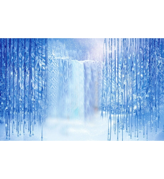 9x6ft WINTER WATERFALL BACKDROP