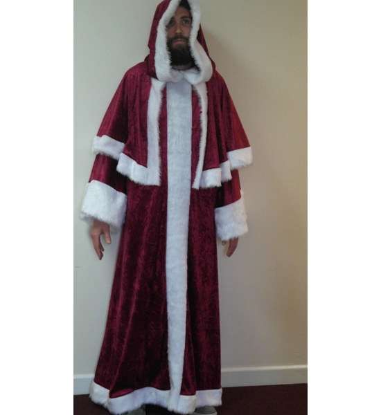 Father Christmas/Pull-on/Velvet Robe/Santa clause/St. Nicholas/Fancy Dress