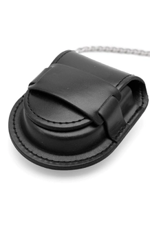 PU Leather Pocket Watch Holder W/ Chain