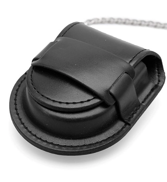 PU Leather Pocket Watch Holder W/ Chain