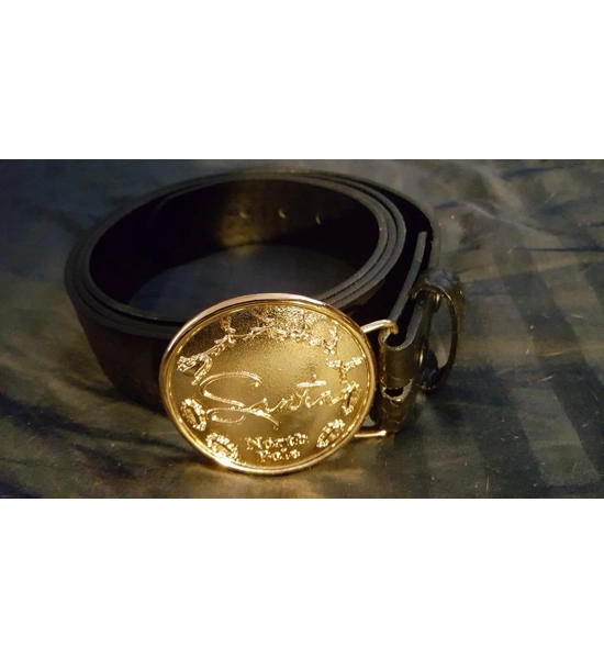 3 1/2 or 5 1/2  inch "SANTA" Belt Buckle