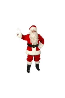 Regal Red Velvet Santa Suit
