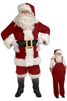 Halco Velvet Santa Overalls and Coat combo