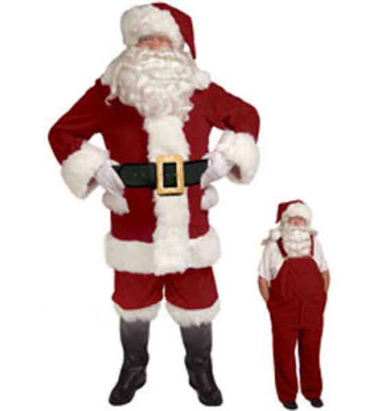 Halco Velvet Santa Overalls and Coat combo