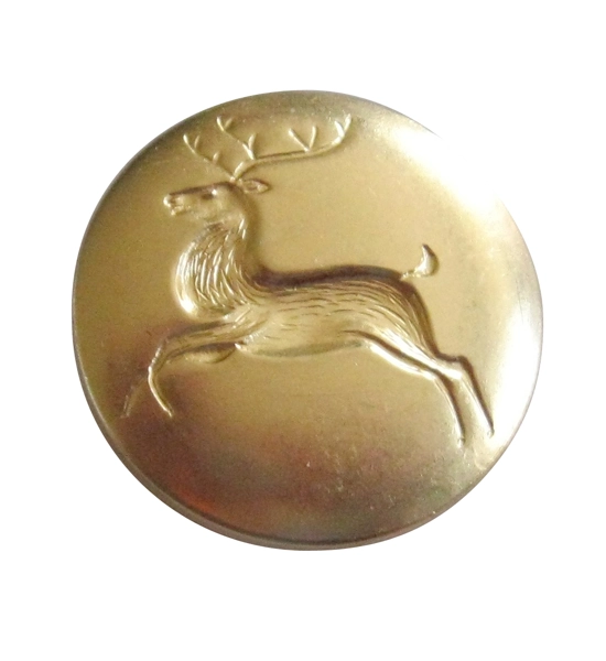 5/8 REINDEER BRIGHT BRASS removable 5 or 7 PACK