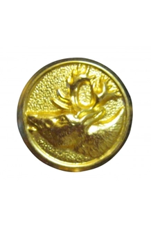 7/8 inch Reindeer head Gold sew on / Removable