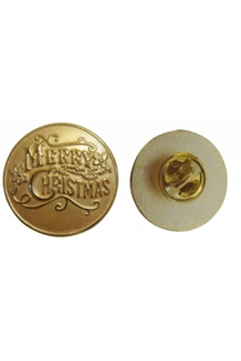 1 INCH MERRY CHRISTMAS LAPEL PIN