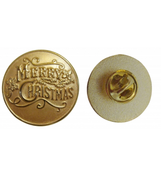 1 INCH MERRY CHRISTMAS LAPEL PIN
