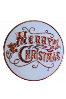 WHITE WITH COPPER LETTERING 