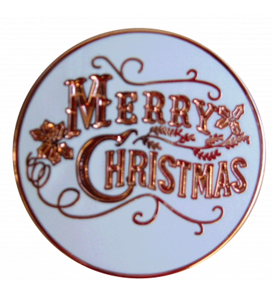 BULK "MERRY CHRISTMAS" LAPEL PIN