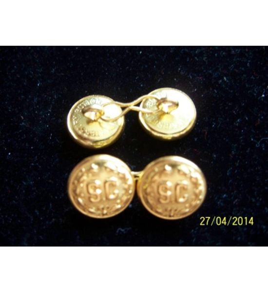 2 SIDED 5/8 "SC" CUFF LINKS