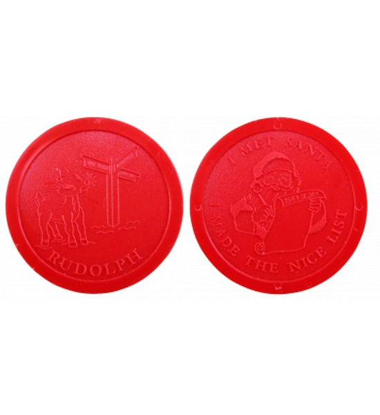 RED OR GREEN "I MET SANTA" " I MADE THE NICE LIST" PACK OF 50