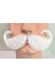Jumbo Wingtip Mustache - Glue On