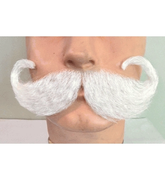 Jumbo Wingtip Mustache - Glue On