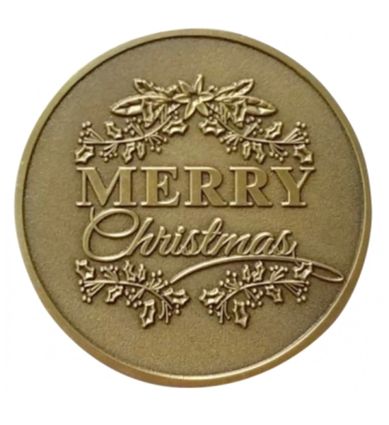 "REMEMBER THE REASON" ANTIQUE GOLD 1 1/2" CHALLENGE COIN