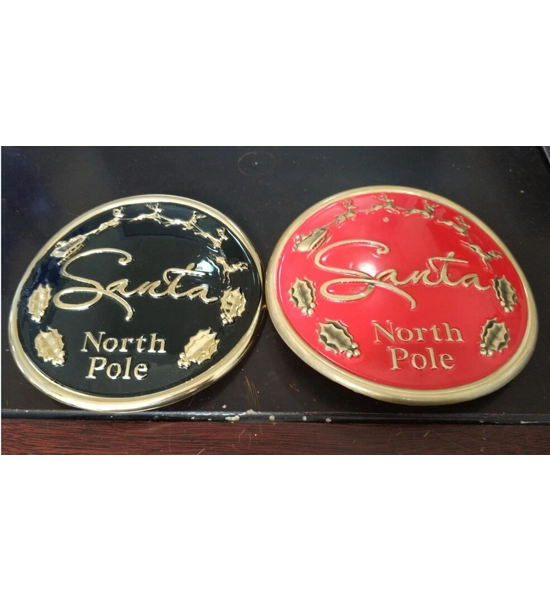 5 1/2 inch red, Black or White North pole Buckle