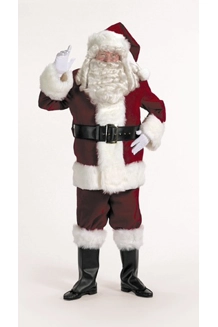 Rich Mall Velvet Santa Suit