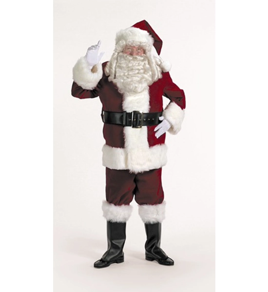 Rich Mall Velvet Santa Suit
