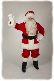 Regal Red Velvet Santa Suit