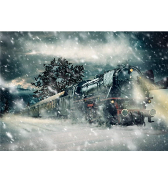 Christmas Snowflake Background for Photography Polar Express