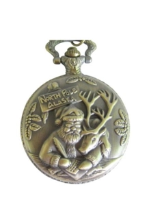 SANTA POCKET WATCH WITH CHAIN