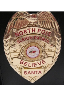 Santa's Sleigh Badge