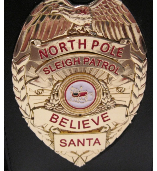 Santa's Sleigh Badge