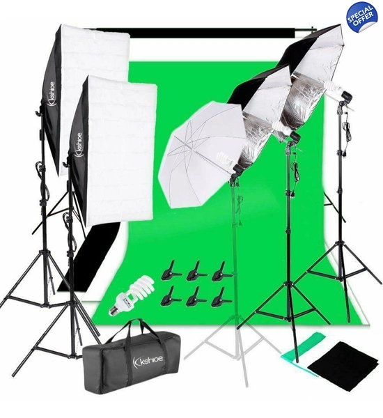 Kshioe Photography Video Studio Lighting Kit