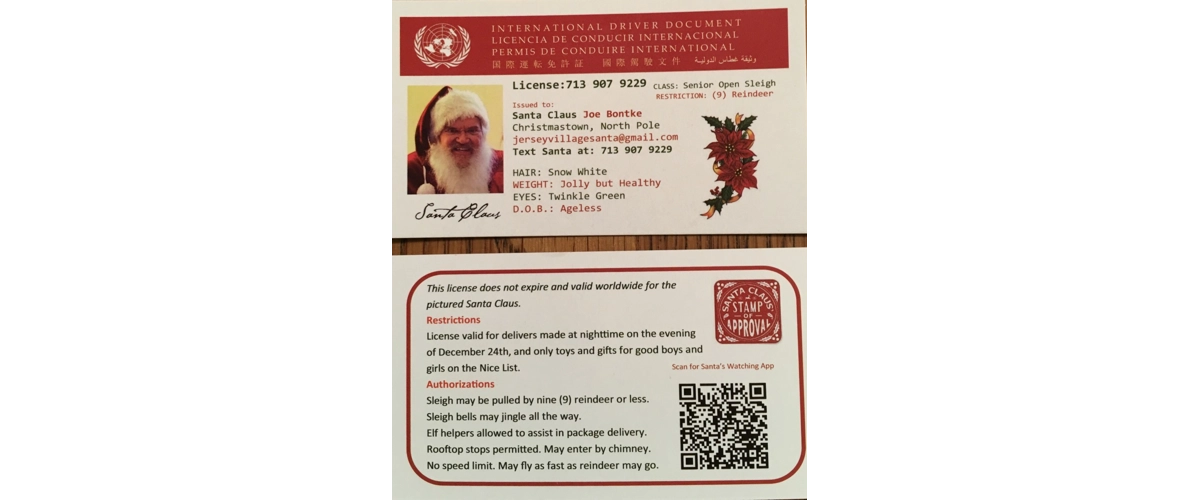 Santa Joe Bontke  Houston, Texas  Phone 713 907 9229