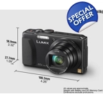 Panasonic Lumix DMC-TZ40 Digital Camera in Black