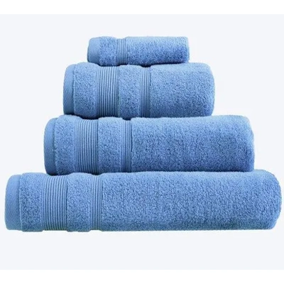 Debenhams - Set of four turquoise tea towels title=