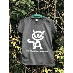 S - Male - Skiathos Cat Welfare T Shirt - anthracite