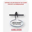Support de pot de fleur barreaudage