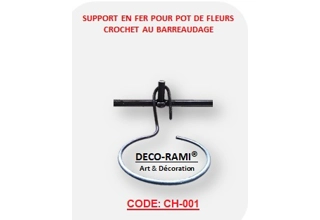 Support de pot de fleur barreaudage