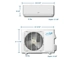 AirCon 24K-Btu 20 SEER2 Mini Split Heat Pump (-13°F) Wifi, E-Star: 12.5 EER/9 HSPF (R410a)