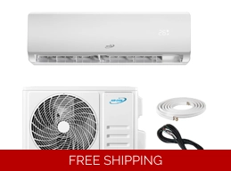 AirCon 36K-Btu 17 SEER2 Mini Split Heat Pump AC (5°F) Wifi, 9.5 EER/8.5 HSPF (R32)