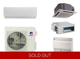 Gree 12K-BTU 25 SEER 220v Ductless Mini Split AC Hyper Heat Pump