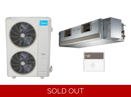 Midea 60K-Btu 17 SEER2 Ducted Mini Split H-Heat Pump (-22°F) 10.3 EER/8.4 HSPF (R410a)