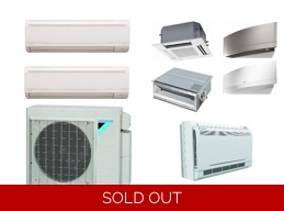 16 SEER2 2 Head 5°F [11.8 EER, 8.7 HSPF] Daikin Mini Split AC Heat Pump [Cassette-Ducted]