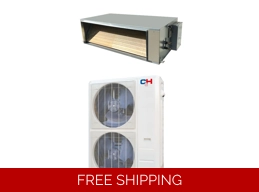 Cooper Hunter 48K-Btu 15.1 SEER2 Slim Duct Mini Split Heat Pump (5°F) 8.5 EER/9.3 HSPF (R410a)